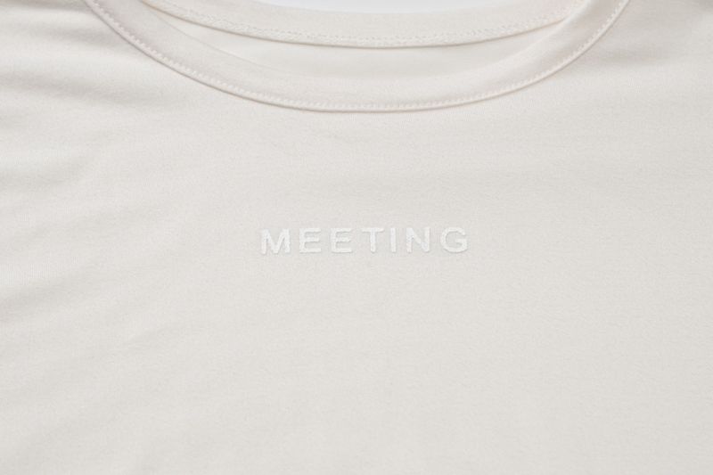 Fashion Women's Autumn New Item Solid Color Round Neck Long Sleeved Letter Printed Tight Fitting Inner Bottom Shirt Top_voghion.com