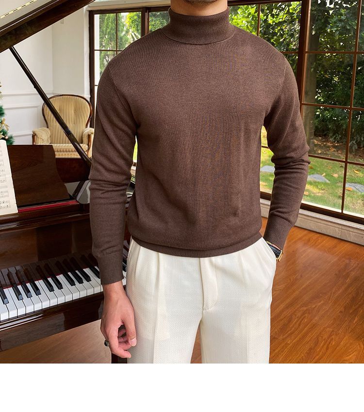 Men's Autumn And Winter Warm Business Suit Inner Bottoming Shirt_voghion.com