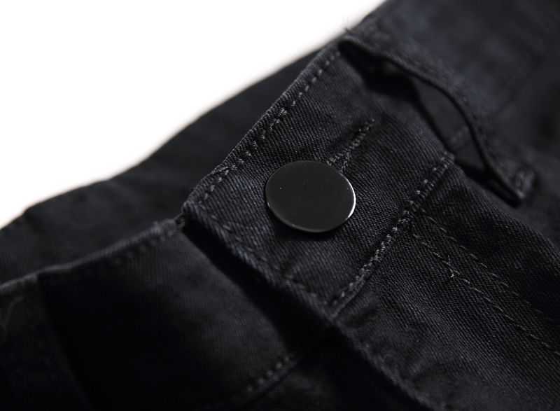 Jeans décontractés pour hommes, coupe slim, déchirés et personnalisés, pour le commerce transfrontalier, élégants et polyvalents_voghion.com