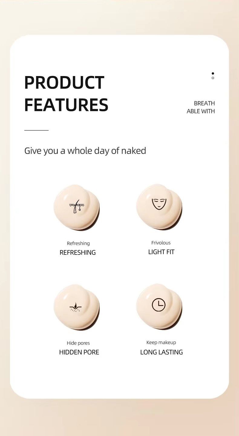 Feuchtigkeitsspendende BB Cream Foundation Langanhaltender Concealer zur Porenverkleinerung_voghion.com
