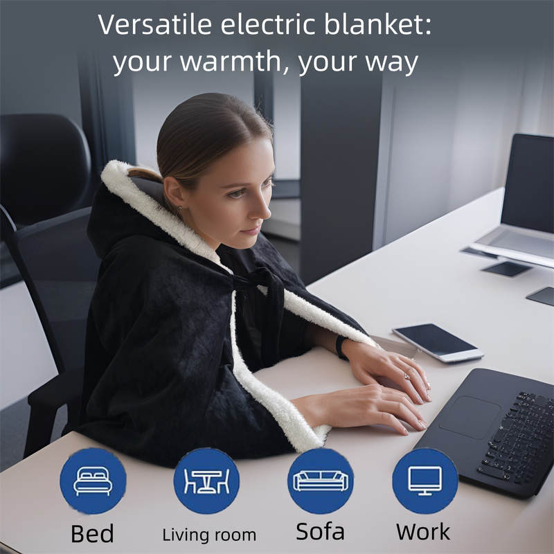 Heated Body Heating Shawl Constant Temperature Electric Nap Knee Warmer Blanket_voghion.com