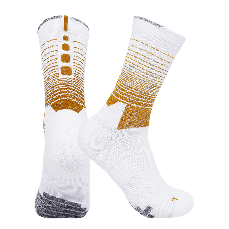 Professionell Basketballsocken fir Erwuessener, Handduchssocken, laang bis zur Mëtt vum Wade, Elite Socken, Vëlos- a Lafsocken fir Männer a Fraen, Grousshandel_voghion.com