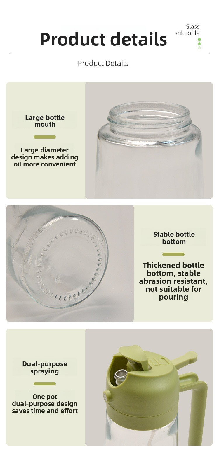 2-in-1-Ölsprüh- und -ausgießflasche aus Glas – Speiseölspender für die Küche mit feinem Sprühnebel und Ausgießer (350 ml, BPA-freies, auslaufsicheres Design)_voghion.com