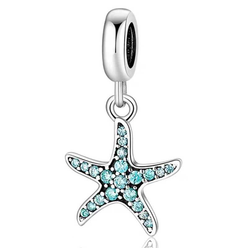 Classico braccialetto estivo con ciondolo a forma di tartaruga e stella marina, gioielli di lusso fai da te_voghion.com