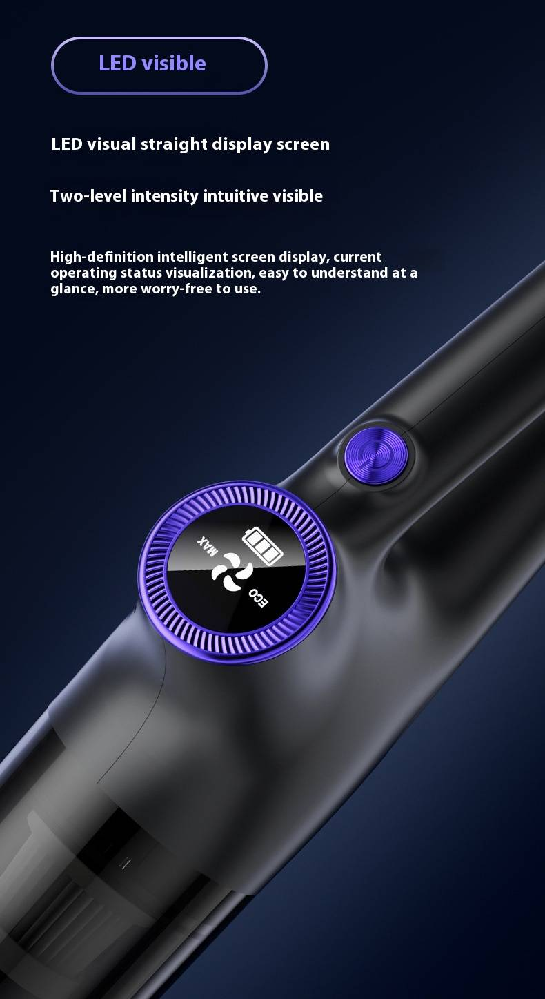 Powerful Cordless Handheld Vacuum Cleaner For Home & Car, 9000Pa Strong Suction, Wet/Dry Cleaning, 2-in-1 Brush, Lightweight & Portable_voghion.com