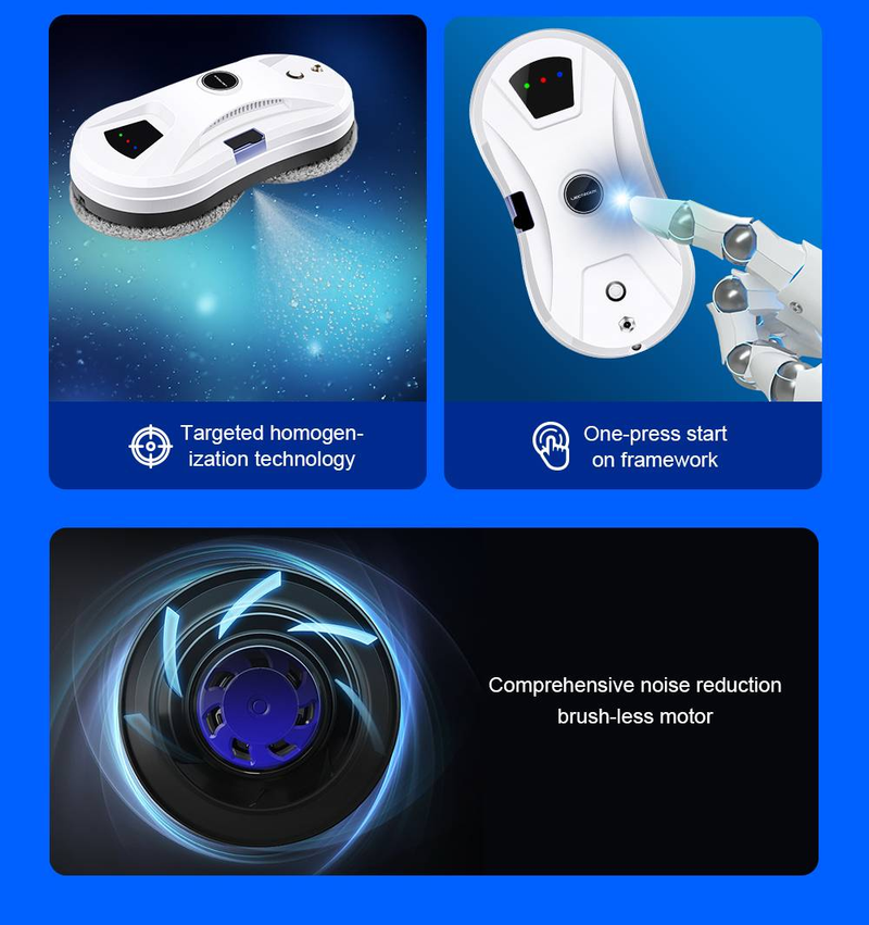 Robot lavavetri Liectroux YW610 con spruzzatura d'acqua a ultrasuoni, routing AI, serbatoio dell'acqua da 30 ml_voghion.com