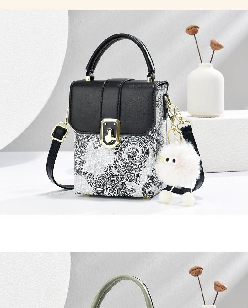 Borsa a tracolla piccola ricamata elegante da donna con tracolla staccabile, mini borsa in pelle PU per uso quotidiano, borsa per cellulare da donna_voghion.com