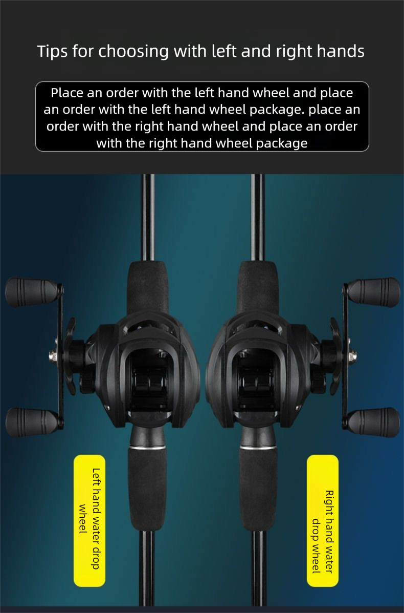 Water Drop Reel Beginner Long Casting Topmouth Culter Blackfish Freshwater Horse Mouth Lure Rod Full Set_voghion.com