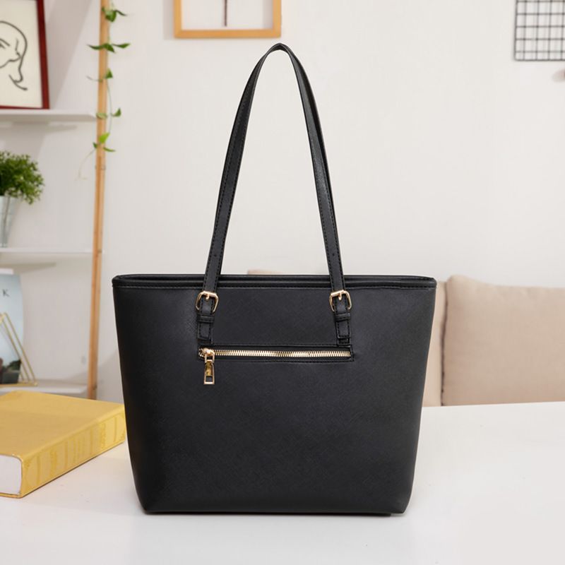 2024 New Women's Handbag Tote Shoulder Cross Pattern Simple Fashion Large Bag Model 8885_voghion.com