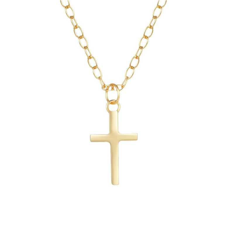 Collana da donna con catena per clavicola in metallo lucido e stile minimalista INS Classic Fashion_voghion.com