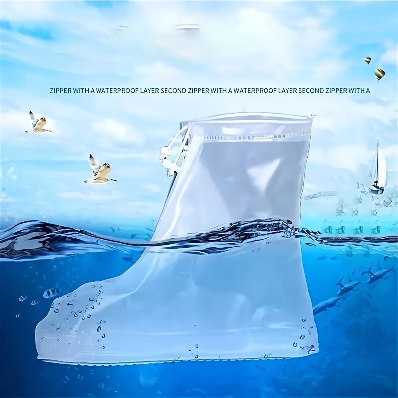 Reusable Shoe Protectors - Silicone Non-Slip, Unisex Rain Boots, Indoor/Outdoor EU Quality_voghion.com