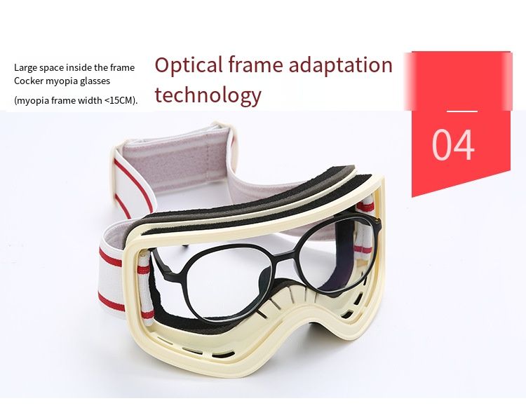 Ski Snowboard Goggles Dame Menn Ski Brillemaske UV 400 Snøbeskyttelse over briller Voksen nti-fog Cydrical_voghion.com