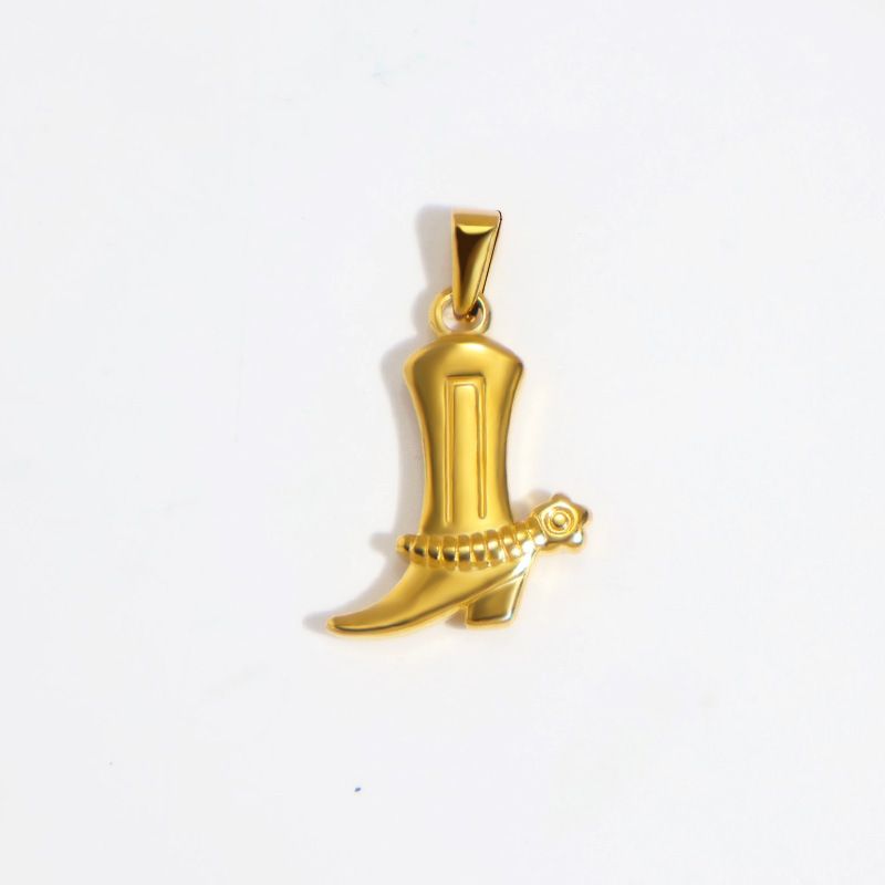 Accesorio colgante para collar dorado con forma de cruz de helado para motocicleta o bicicleta_voghion.com