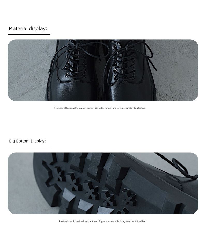Shanzhi 5cm Plus Size Square Toe Business Derby Shoes_voghion.com