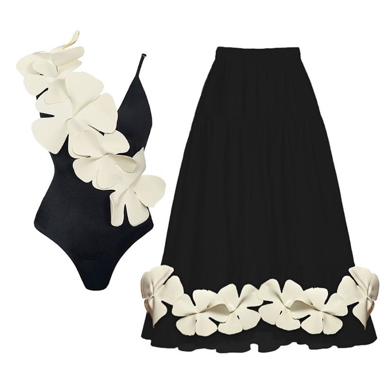 2024 New Suspender One-piece Women's Floral Hot Spring Swimsuit_voghion.com