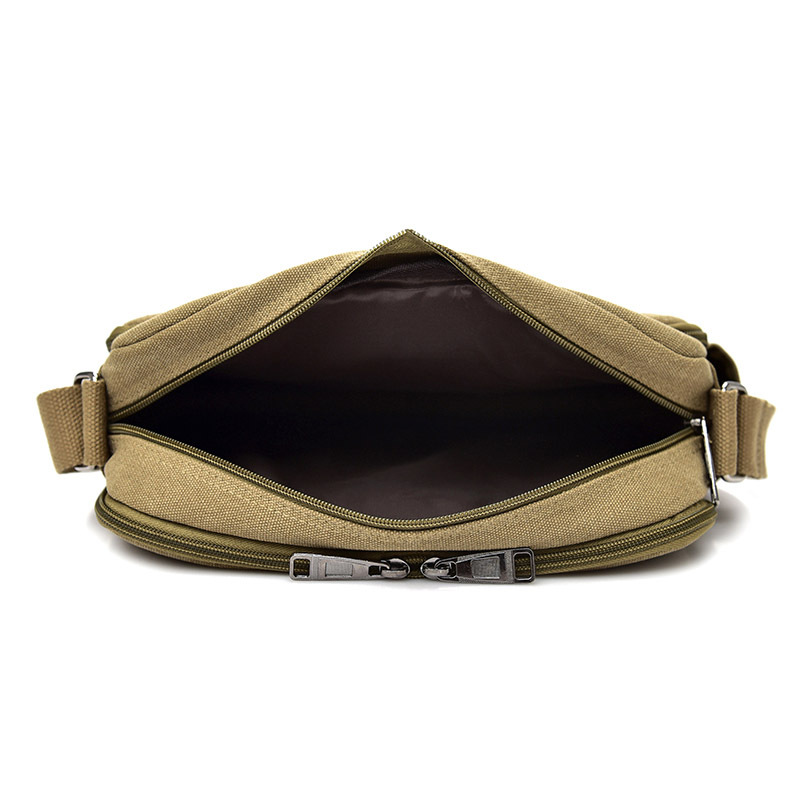 Borsa a tracolla multifunzionale da uomo, in tela, di grande capacità, casual, alla moda, con scomparti multipli_voghion.com