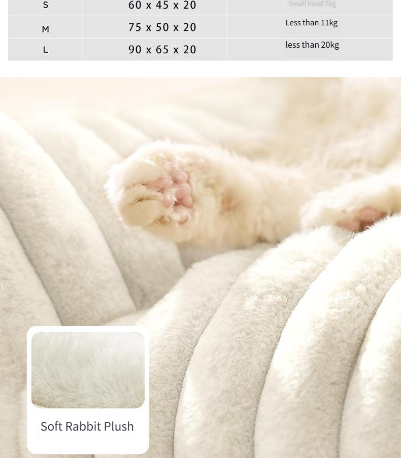 Cuccia per gatti universale, per tutte le stagioni, rimovibile e lavabile, griglia ondulata, divano caldo per gatti, letto per animali domestici._voghion.com