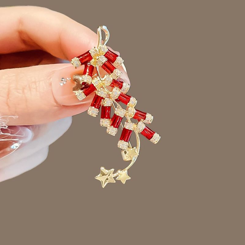Festive Firecracker Brooch High-end Women's Personality Pin Fashion Brooch Jacket Coat Accessories New Year's Gift_voghion.com