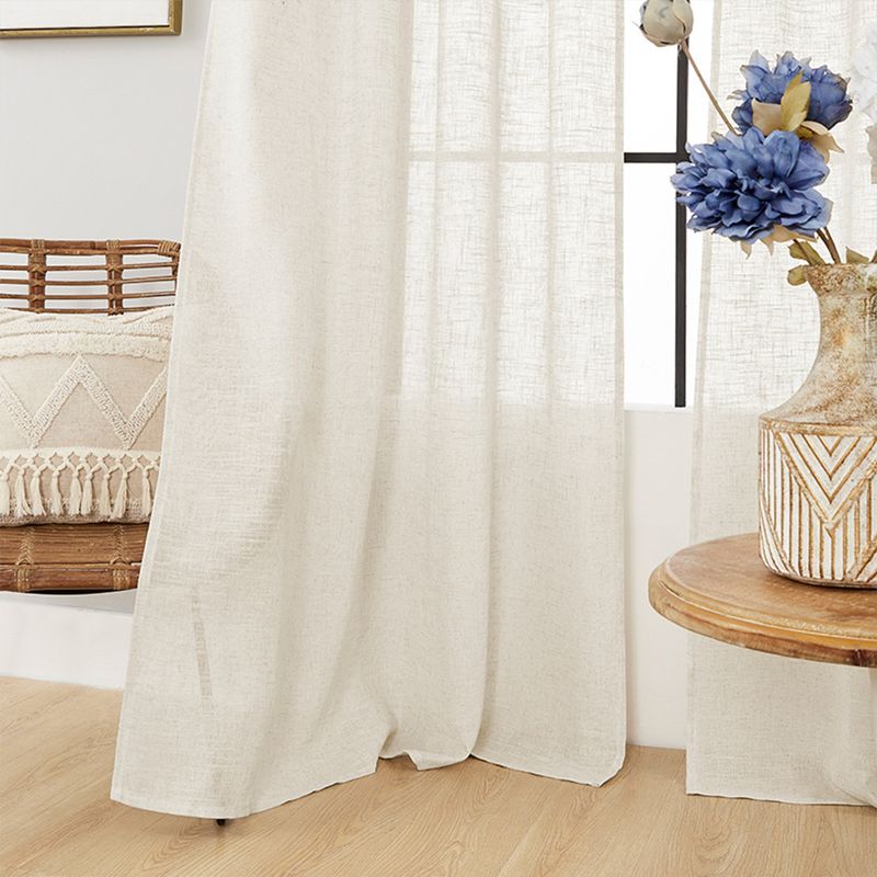 Kodumööbel marli kardinad, linane lõng, varraste stantsimine, lühikesed kardinad, kardinad_voghion.com