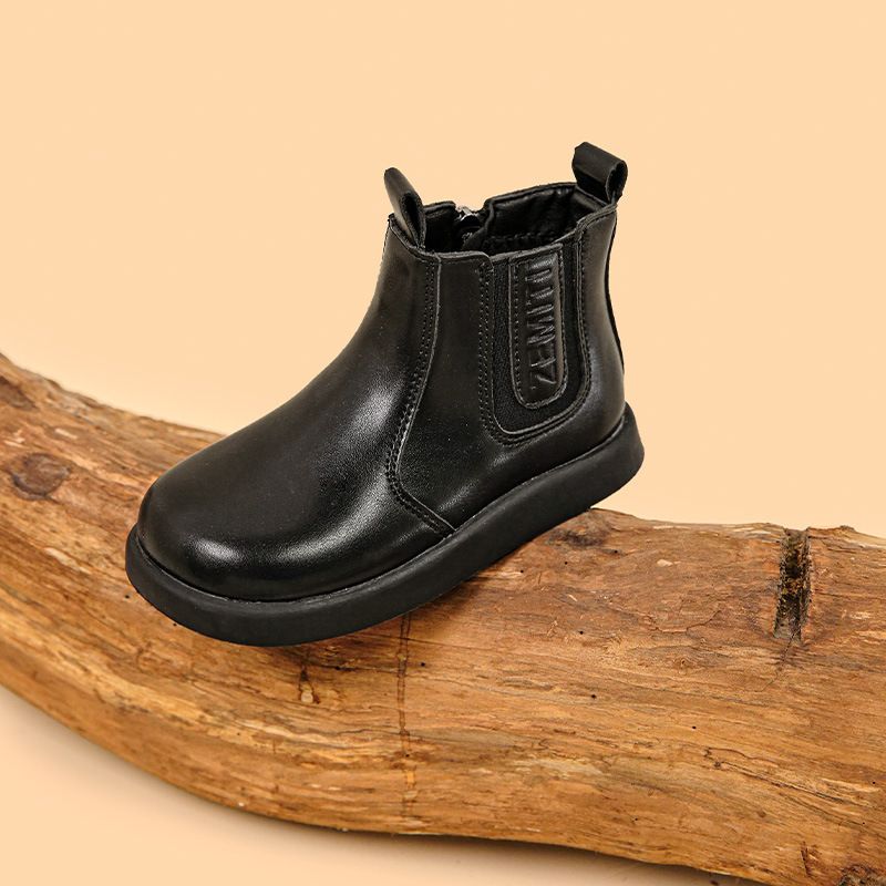 Mädchen Leder 2025 Herbst Neue Koreanische Modische kinder Prinzessin Martin Kleine Mädchen Britischen Stil Kurze Stiefel_voghion.com