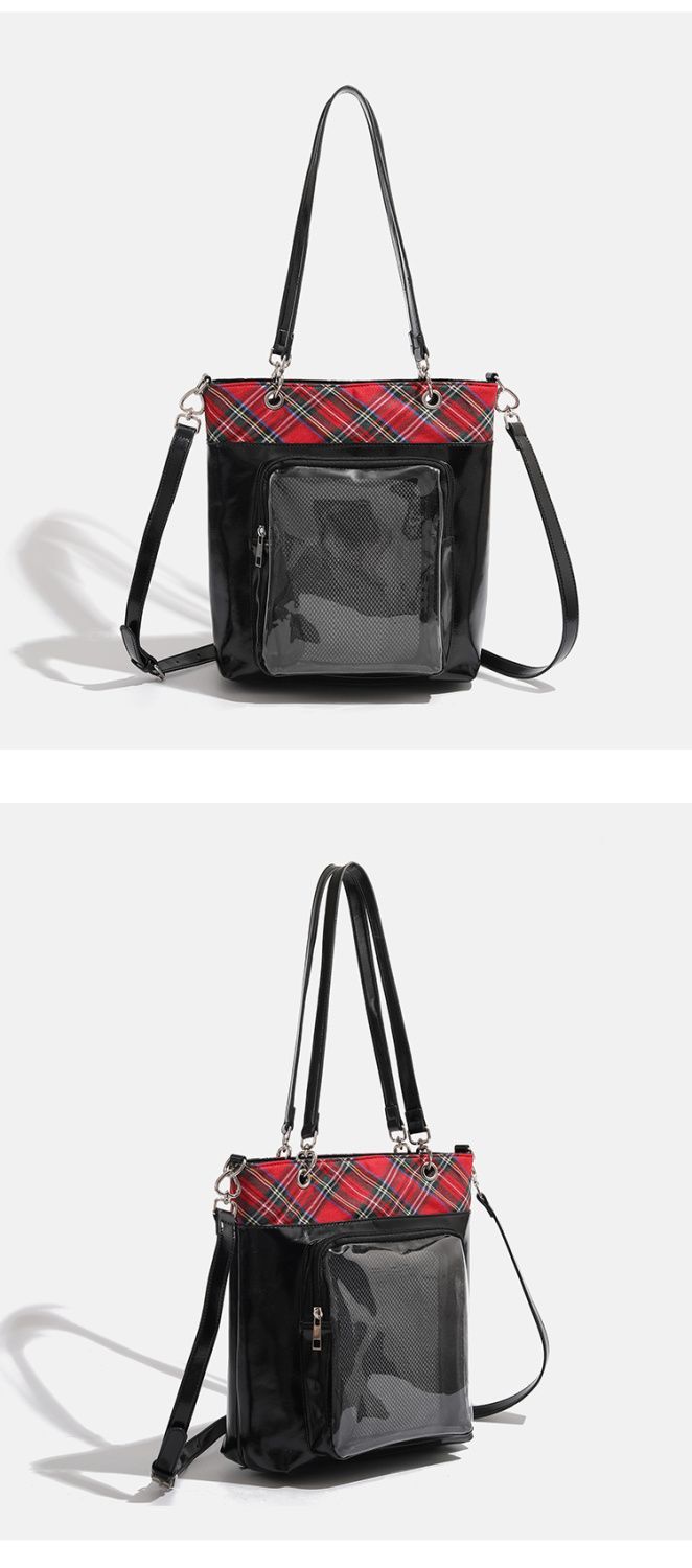 CHARHP&KEJNT borsa a tracolla versatile da viaggio con tracolla dolce e trasparente_voghion.com