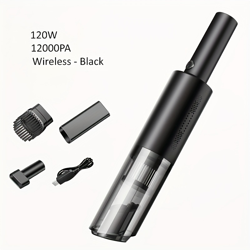 Aspirapolvere per auto 120W 12000Pa Ricaricabile palmare Ricarica cablata Accessori per la pulizia multifunzione per interni auto casa_voghion.com