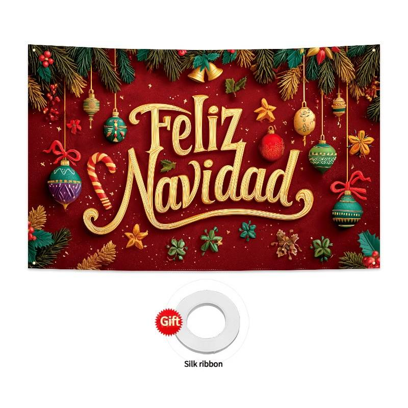 Weihnachten Spanisch Hintergrund Tuch Hof Foto Dekoration Banner Weihnachten Hintergrund Tuch Kuvertüre_voghion.com