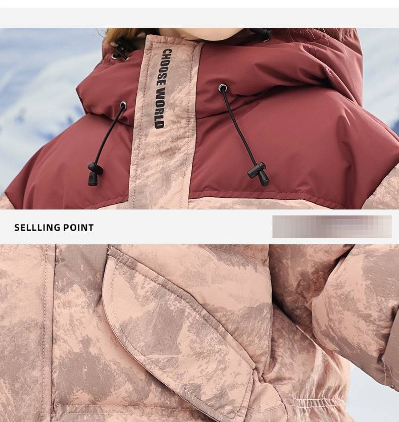 "Kids' Tie-Dye Winter Jacket – Warm & Stylish Cotton-Padded Coat For Boys & Girls (3-8 Years), Anchor Red & Green Color Options"_voghion.com