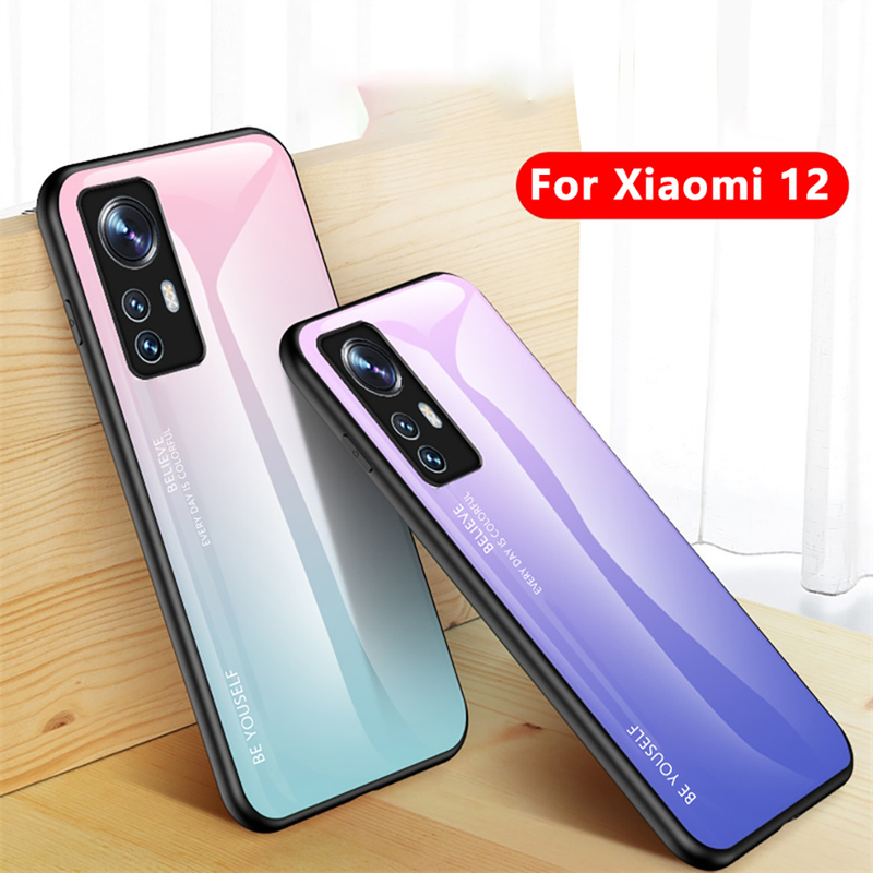 Luksuriøst gradueret telefoncover til Xiaomi 12 12pro 12x beskyttelsesetui til xiaomi mi 11 12 pro_voghion.com
