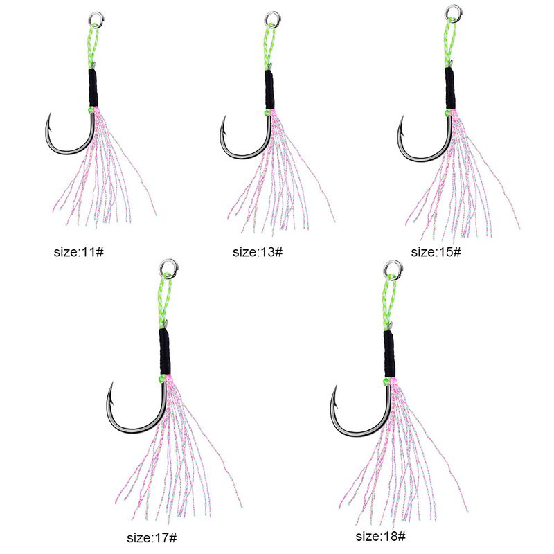 Tie Iron Plate Single Sea Boat Lure With Bright Silk Fish Hook Fishing Gear Accessories 10 Pieces/Pack_voghion.com