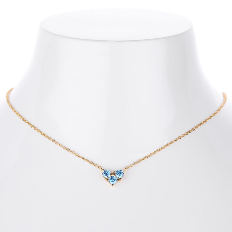 Elegante Halskette mit Herzanhänger für Damen aus 925er Sterlingsilber, mehrlagige Kette mit mehreren Farboptionen, minimalistischer Stil für den Alltag_voghion.com
