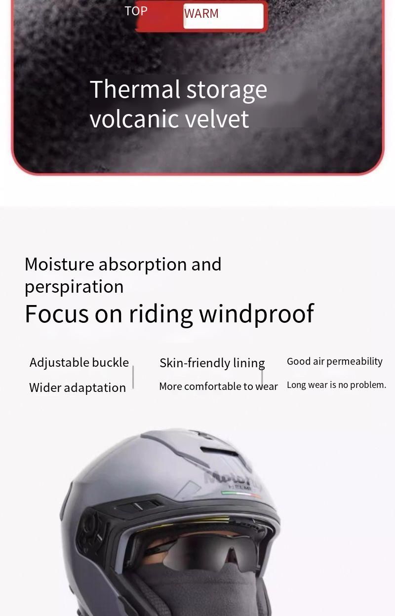 2025 Fleecemütze, Integrierter Schal, Warme Halsmaske Für Herren Und Damen Im Herbst Und Winter, Schal, Winddichte Fahrradmütze_voghion.com