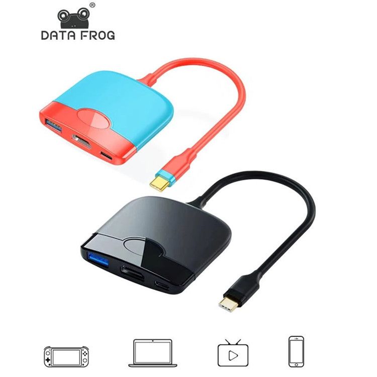Velegnet til Nintendo Type-C tre-i-én Dock Switch Portable Base HD Hub Converter_voghion.com