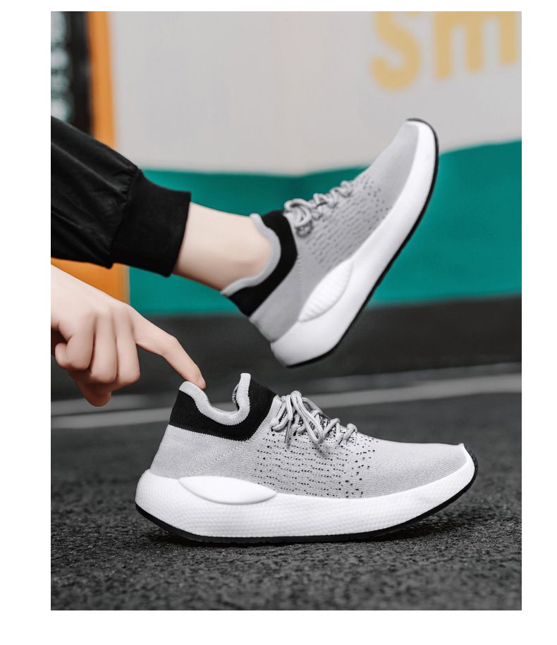 Calcetines deportivos ligeros de malla fina transpirables para hombre, de verano 2024, con suela suave, para correr._voghion.com
