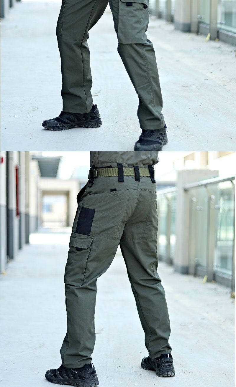 Neue Taktische Arbeitshosen Herren Outdoor Cargohose Multi-Tasche Wasserdichte Hose Herbst Frühling Outdoor Arbeitskleidung Wanderhose_voghion.com