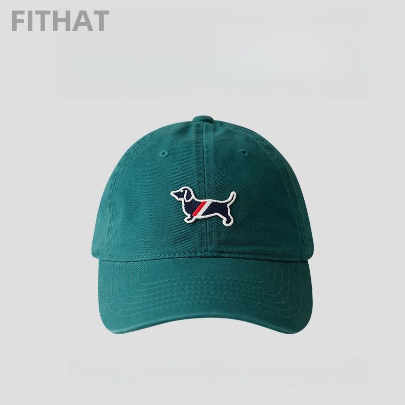 Street High Quality Washed Baseball Cap For Men And Women Soft Top Stylish Face Showing Small Duckbill Cap Dachshund Sun Hat_voghion.com