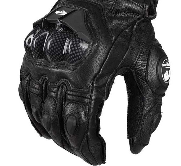 Furygan AFS6 Motorrad-Lederhandschuhe aus Kohlefaser für Rennen und Reiten, sturzsicher, atmungsaktiv, rutschfest, kurzer Stil_voghion.com