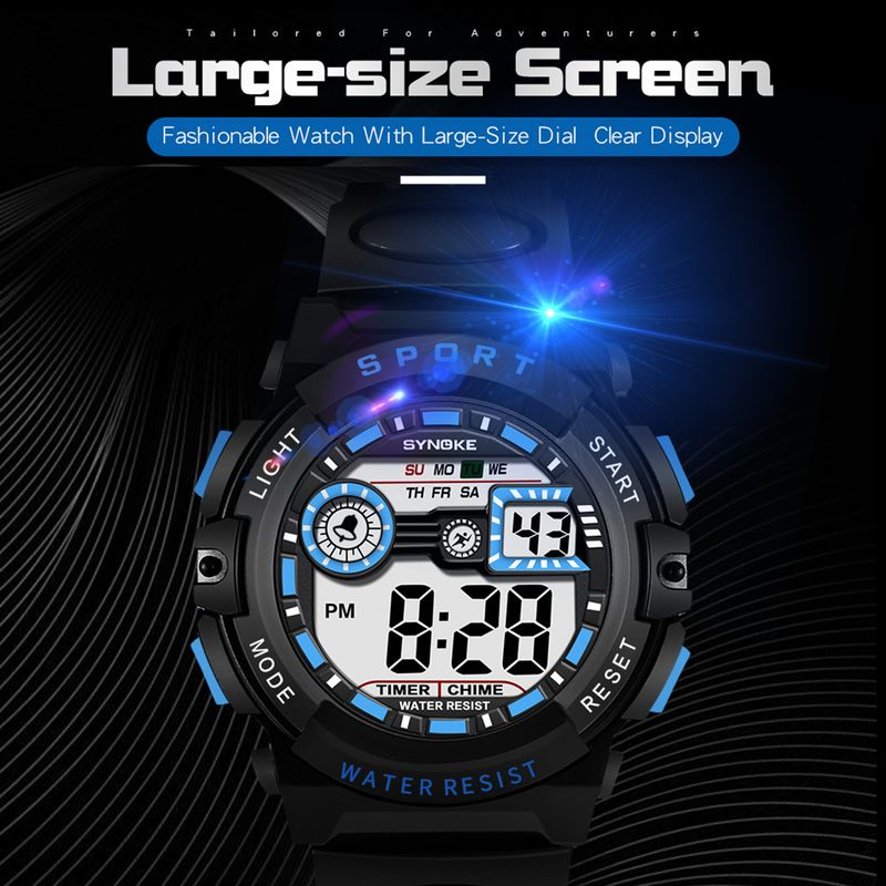 Xinweiqing elektronisk multifunktionsskärm Fashionabla barn LED-ljusande digitalklocka för student_voghion.com