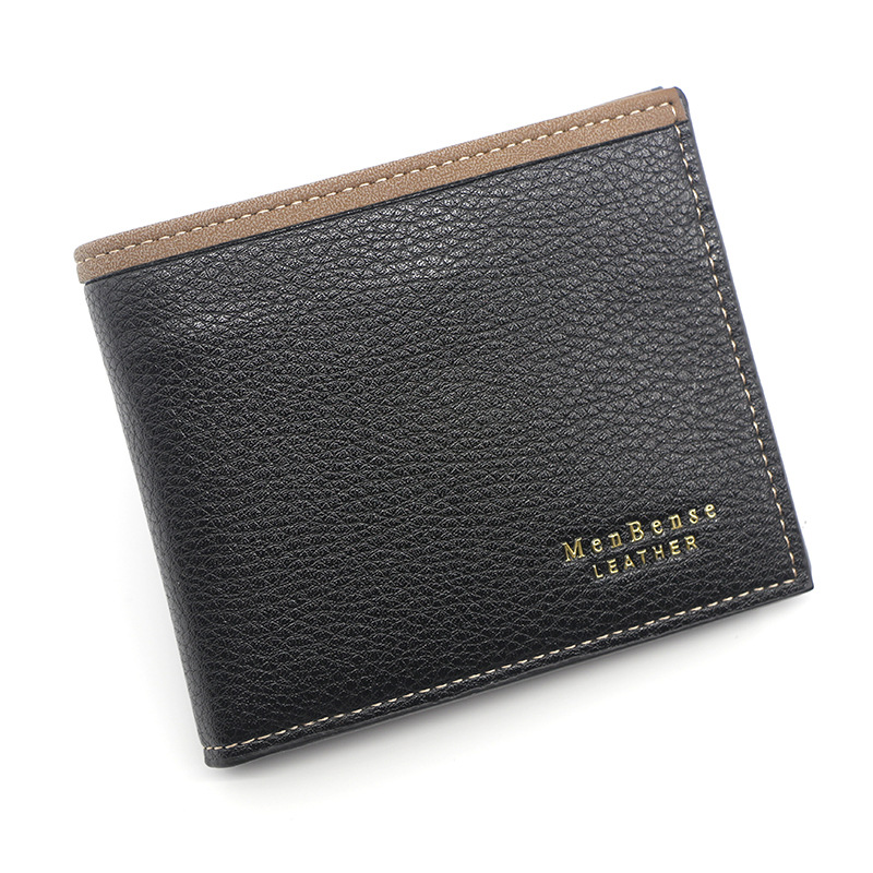 Nieuwe heren korte portemonnee mode casual scharnier gestempeld bedrukking heren portemonnee multi-kaart nul portemonnee portemonnee portemonnee portemonnee portemonnee_voghion.com