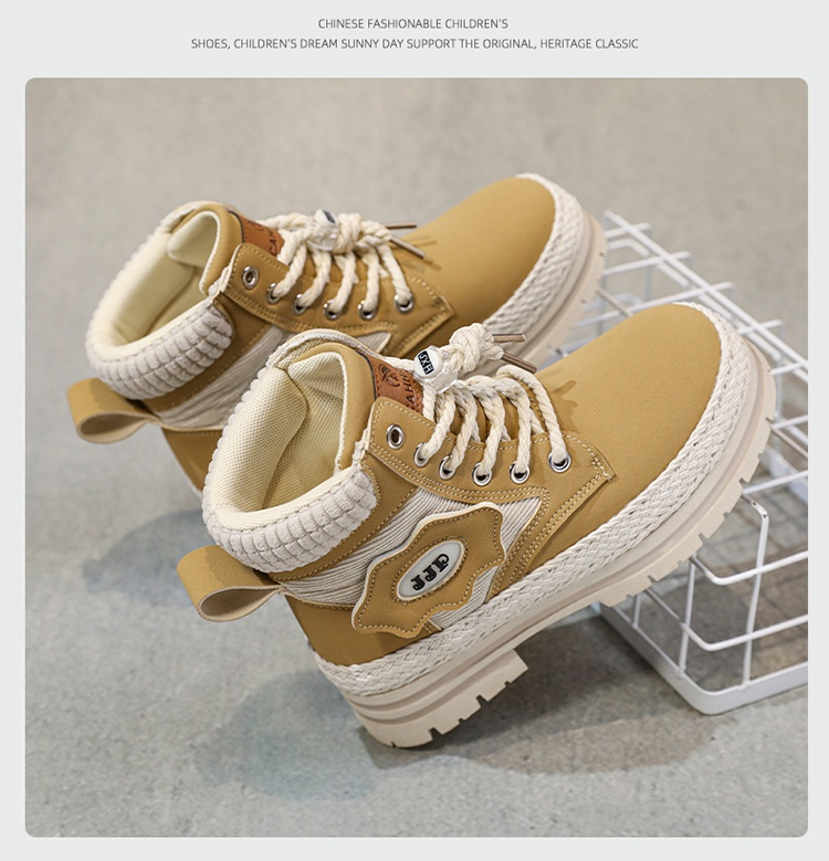 Stivali di paglia da genitore-figlio, stivali da lavoro, stivali da cavaliere, scarpe per ragazzi e ragazze, bambini di mezza età_voghion.com