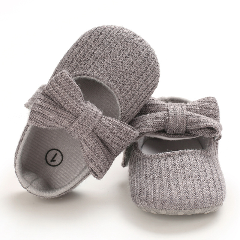 0-1 Joer aalt Puppelchersschong mat mëller Sohle gestrickte Puppelchersschong Joker Prinzessin_voghion.com