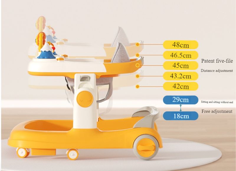Babywalker Multifunctionele anti-O-been anti-omrol babywalker voor 6 tot 18 maanden_voghion.com