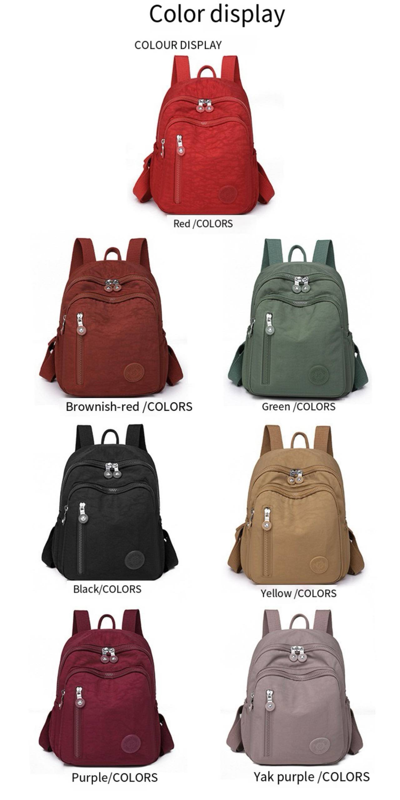 Mochilas femininas mini 2024 nova grande capacidade impermeável náilon mochila de viagem mochilas multi-bolso para meninas adolescentes mochilas_voghion.com