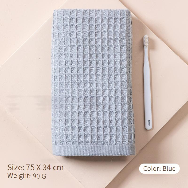 Toalla de gofre textil para el hogar, de algodón puro, súper suave, absorbente y de secado rápido._voghion.com