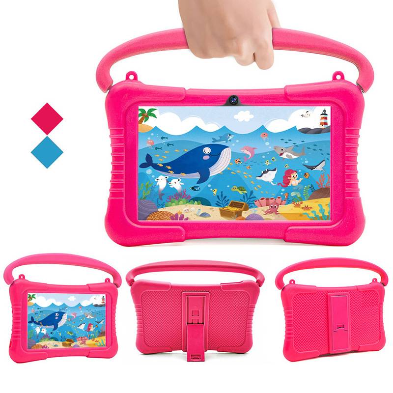 Tablette enfant 7 pouces - Android, Wi-Fi, Bluetooth, contrôle parental, applications d'apprentissage, design adapté aux enfants_voghion.com