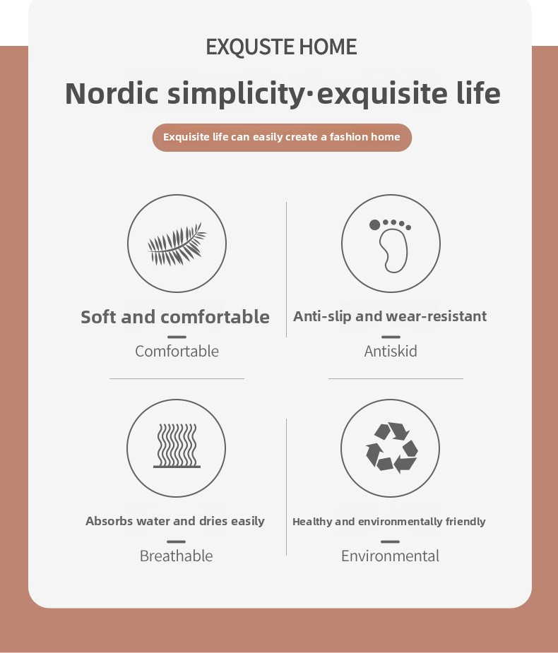 Tapis de bain en diatomite - Tapis de sol absorbant antidérapant en forme de L pour coin de douche (grand format, découpable, séchage rapide, imperméable, 32" x 24")_voghion.com