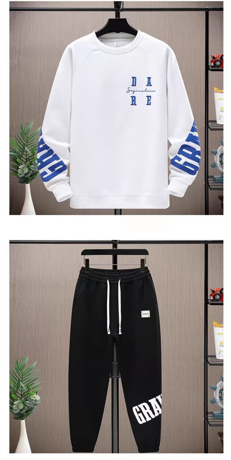 Men's Casual Long Sleeve Shirt - Breathable Polyester Travel Shirt With Anti-Wrinkle Tech, Classic Black/Grey Versatile Top For Office & Weekend_voghion.com
