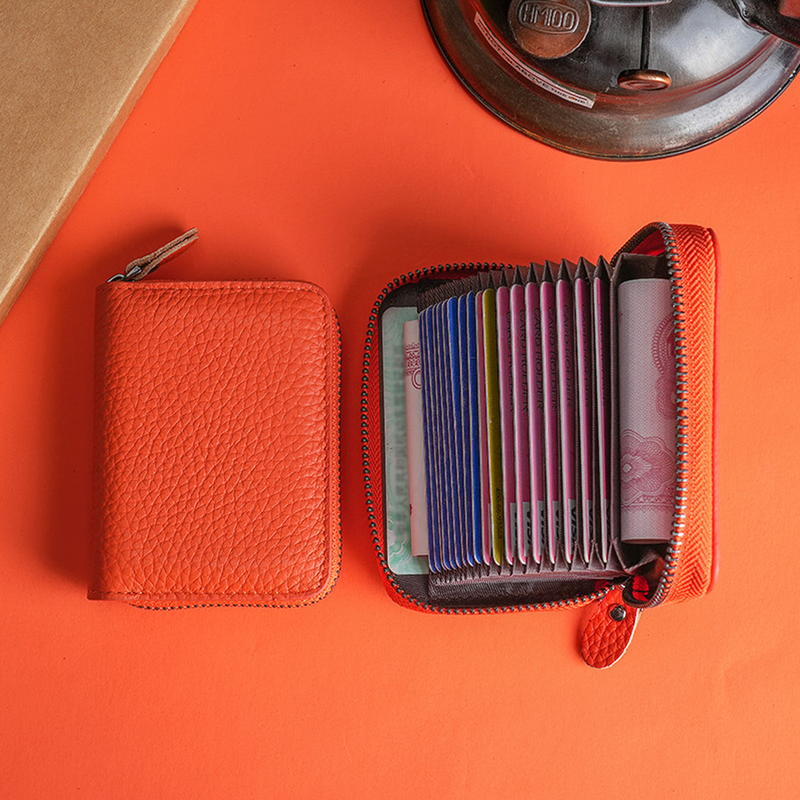 Card Bag Card Cases Anti Theft Card Holder For Women Genuine Leather ID Storage Bag, Wallet For Men, Card Holder With Multiple Card Slots_voghion.com