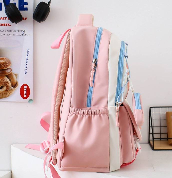 Sac à dos d'école GUIYU pour filles et garçons, sac à dos léger en nylon avec bretelles rembourrées, sac à dos grande capacité pour le collège_voghion.com