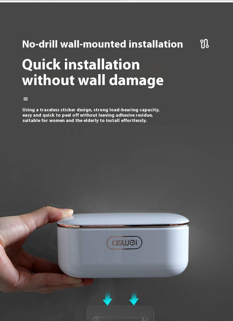 Flip-Top Soap Dish With Drainage – Wall-Mounted Bathroom Soap Holder, No-Drill Suction Cup Design, Hygienic Storage For Bar Soap_voghion.com